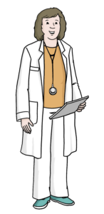Illustration einer Ärztin